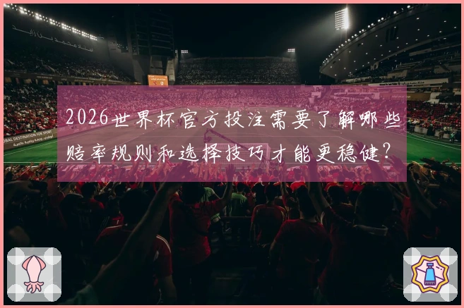 2026世界杯官方投注需要了解哪些赔率规则和选择技巧才能更稳健？