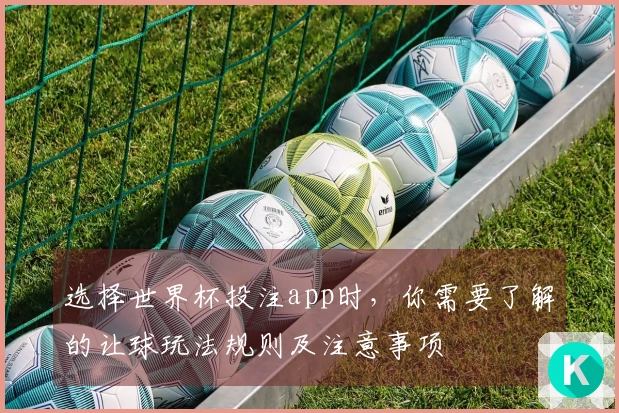 选择世界杯投注app时，你需要了解的让球玩法规则及注意事项